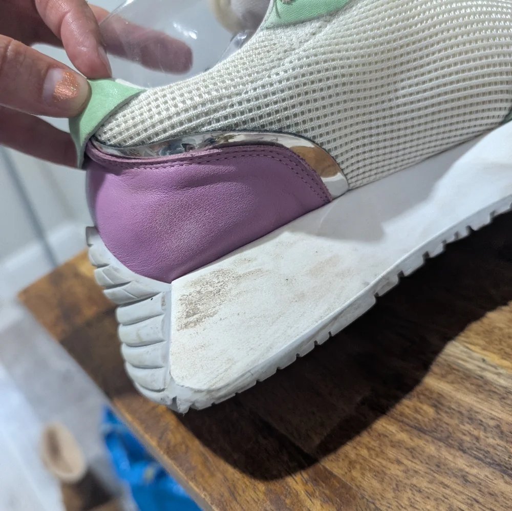 michele milano  lopriore  chunky‎ Women's Sneakers in Pink and White